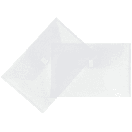 JAM Paper Plastic Booklet Envelopes Legal Size 9 34 x 14 12 Hook Loop ...