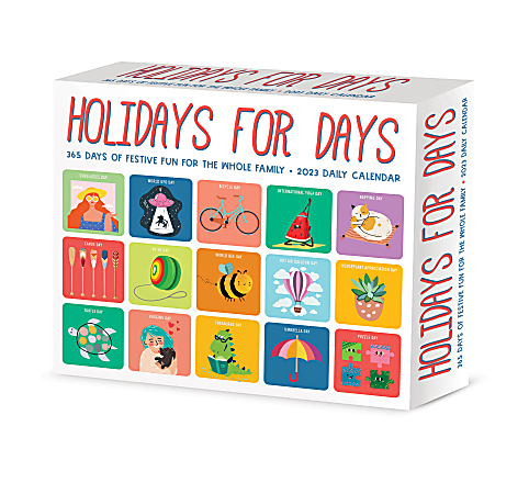 Willow Creek Press Page A Day Daily Desk Calendar 6 14 x 5 12 Holidays For  Days January To December 2023 - Office Depot