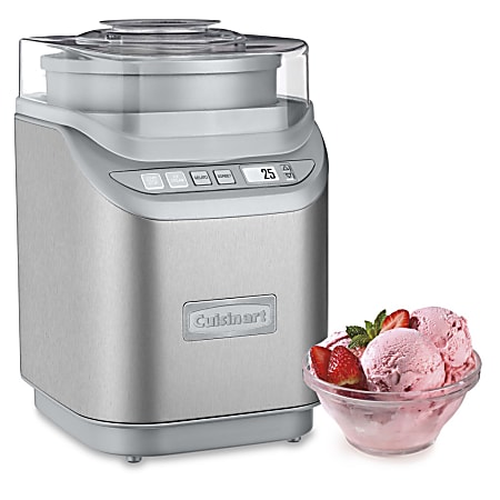 Cuisinart Electric Ice Cream Maker Silver Office Depot