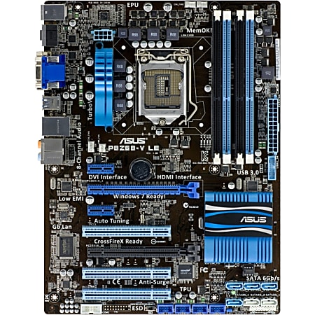 Asus P8Z68-V LE Desktop Motherboard - Intel Z68 Express Chipset - Socket H2 LGA-1155