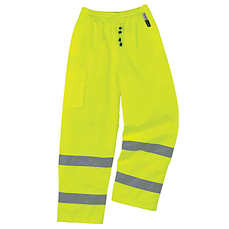 Ergodyne GloWear® 8925 Class E Polyester Thermal Pants, X-Large, Lime
