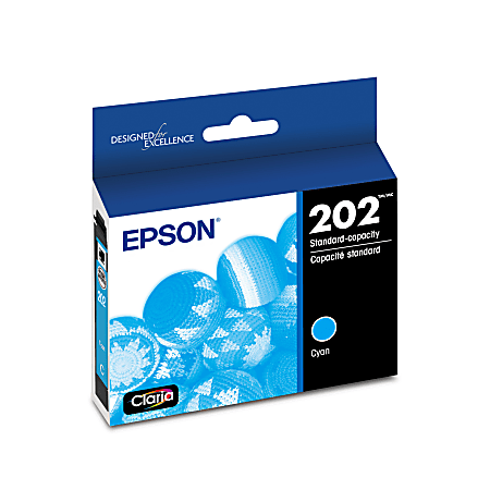 Epson® 202 Claria® Cyan Ink Cartridge, T202220-S