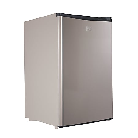 Black+Decker 4.3 Cu. Ft. Compact Refrigerator, Silver