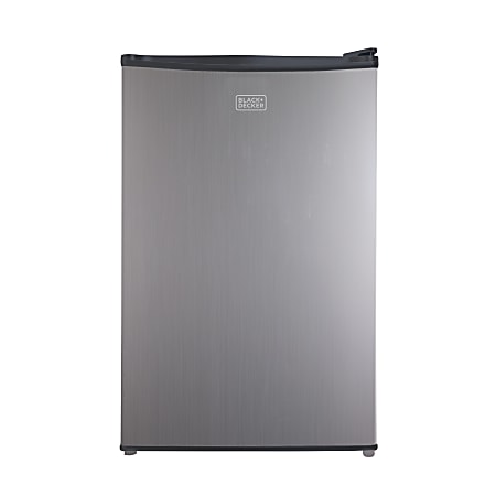 BLACK+DECKER BCRK43W Compact Refrigerator Energy Star Single Door Mini  Fridge with Freezer, 4.3 Cubic Ft., White