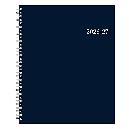 2026&ndash;2027 Blue Sky BS Enterprise Solid Navy Planning Calendar, 8.5 x 11, Enterprise Solid Navy Academic Year