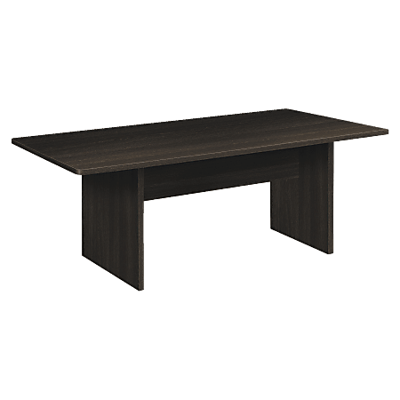basyx by HON® BL Series Rectangular Conference Table With Slab Base, Espresso