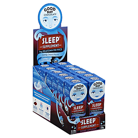 Good Day Chocolate Supplements, Sleep Milk Chocolate, 0.99 Oz, Total Qty 96