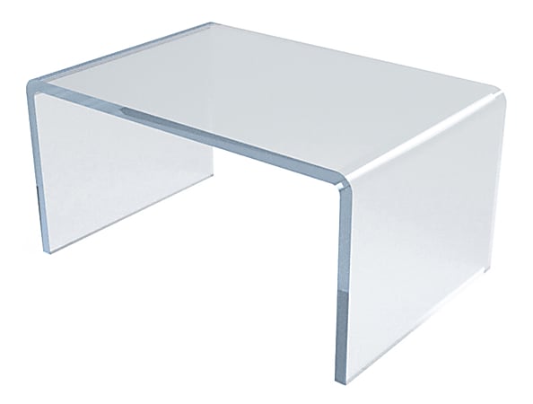 Azar Displays Acrylic Riser Displays 3 H x 4 W x 6 D Clear Pack Of 4 ...