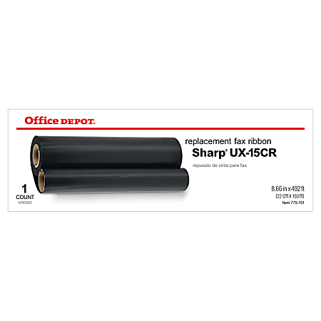 Office Depot® Brand 3030 (Sharp UX-15CR) Fax Refill Ribbon, Black