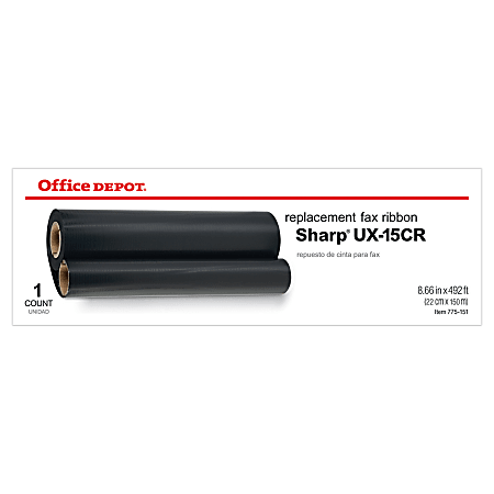 Office Depot&reg; Brand 3030 (Sharp UX-15CR) Fax Refill Ribbon, Black