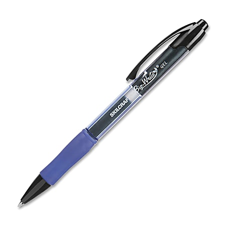 SKILCRAFT® Bio-Write Retractable Gel Pens, Medium Point, 0.7 mm, Blue Barrel, Blue Ink, Pack Of 12 (AbilityOne 7520-01-588-2364)