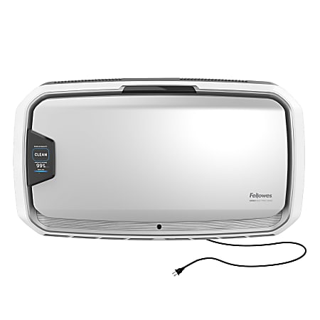 Fellowes® AeraMax® Pro AM4R PC  PureView™ Air Purifier, Plug-in Wall Mount, H13 True HEPA Filteration, 650-1100 sq ft, Silver