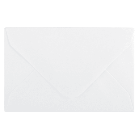 JAM Paper® Mini Commercial Envlopes, 2 3/4" x 3 3/4", Gummed Seal, White, Pack Of 25