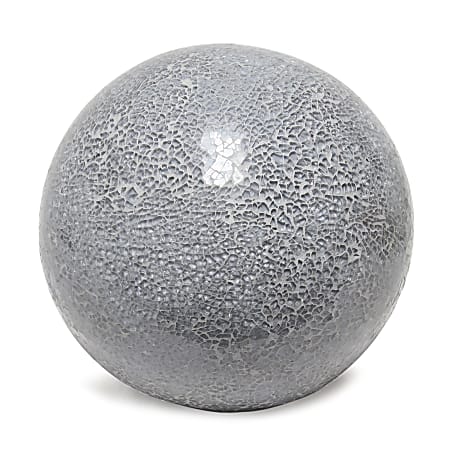 Simple Designs 1-Light Mosaic Stone Ball Table Lamp,