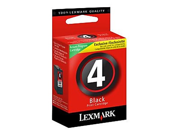 Lexmark™ 4 Black Ink Cartridge, 18C1974