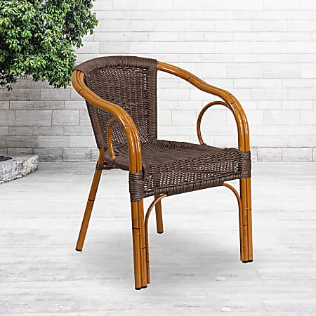 Flash furniture clearance rattan restaurant chair