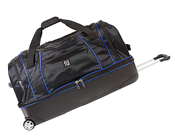 ful Workhorse Rolling Duffel Bag, Black/Blue