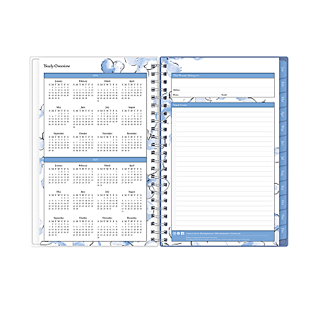 2024 Blue Sky Lindley Frosted WeeklyMonthly Planning Calendar 5 x 8 ...