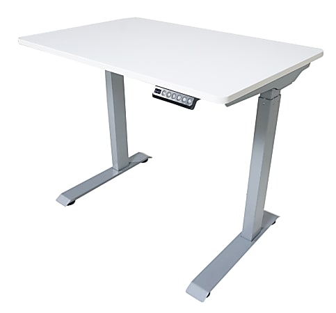 Victor Electric 36"W Standing Desk, White