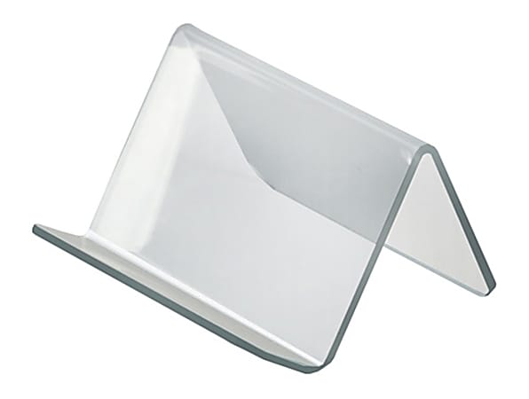 Azar Displays Acrylic Easel Displays, 2-1/2"H x 3-3/4"W x 3-1/2"D, Clear, Pack Of 10 Holders