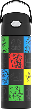 Thermos Licensed FUNtainer Hydration Bottle, 16 Oz, Super Mario Bros