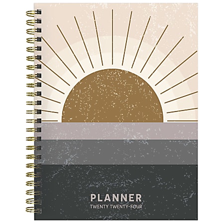 2024 TF Publishing Medium Weekly/Monthly Planner, 6-1/2" x 8", Rising Sun, January to December