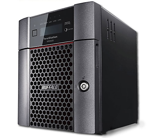 Buffalo TeraStation 5420DN Windows Server IoT 2019 Standard 16TB 4 Bay Desktop (4x4TB) NAS Hard Drives Included RAID iSCSI - Intel Atom C3338 Dual-core (2 Core) 1.50 GHz - 4 x HDD Supported - 32 TB Supported HDD Capacity - 4 x HDD Installed