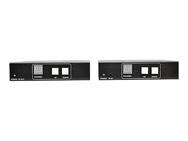 Tripp Lite HDMI / DVI Over IP Transmitter & Receiver Kit w/ RS-232 200M 1080p - 1 Input Device - 1 Output Device - 656 ft Range - 2 x Network (RJ-45) - 1 x HDMI In - 2 x HDMI Out - Serial Port - Full HD - 1920 x 1080 - Twisted Pair - Category 6