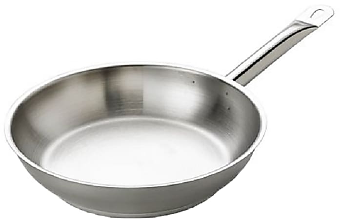 Hoffman Browne Thermalloy Steel Non-Stick Frying Pans, 12-1/2", Silver, Pack Of 6 Pans