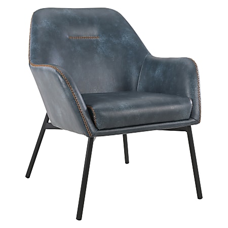 Office Star&trade; Brooks Accent Chair, Navy