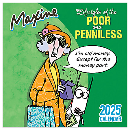 2025 TF Publishing Monthly Mini Wall Calendar, 7” x 7”, Maxine, January 2025 To December 2025