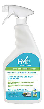 Highmark® ECO Glass And Mirror Cleaner, 32 Oz
