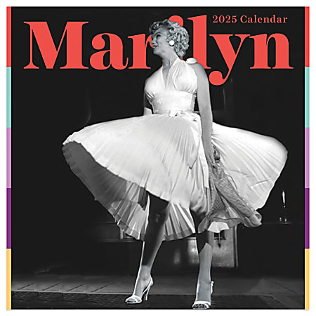 2025 TF Publishing Monthly Mini Wall Calendar, 7” x 7”, Marilyn Monroe, January 2025 To December 2025