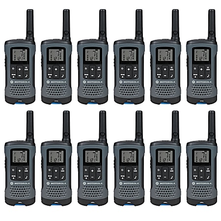 Motorola® TalkAbout® T200 Radios, Dark Gray, Pack Of 12 Radios