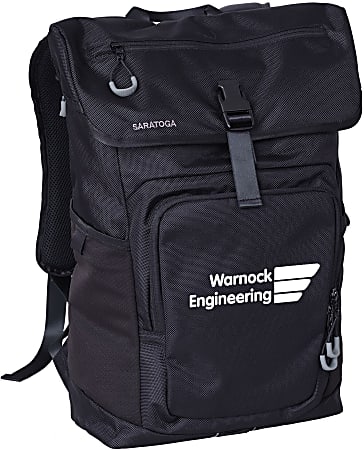Custom Promotional Saratoga Voyage Screen-Printed Backpack, 12" x 17-1/2"