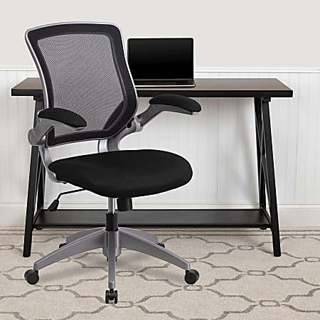 Flash Furniture Ergonomic Mesh Mid-Back Task Chair, Black