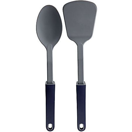 Oster Bluemarine 2-Piece Turner And Spoon Utensil Set, Navy Blue