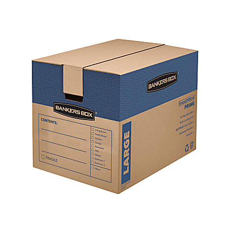 Bankers Storage Box® SmoothMove™ Prime Moving & Storage Boxes, 18" x 18" x 24", 85% Recycled, Kraft, Case Of 6