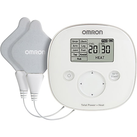 Omron Total Power + Heat TENS Device - Shoulders, Lower Back, Arm, Foot, Leg, Joint Heat/Transcutaneous Electrical Nerve Stimulation (TENS) Massager