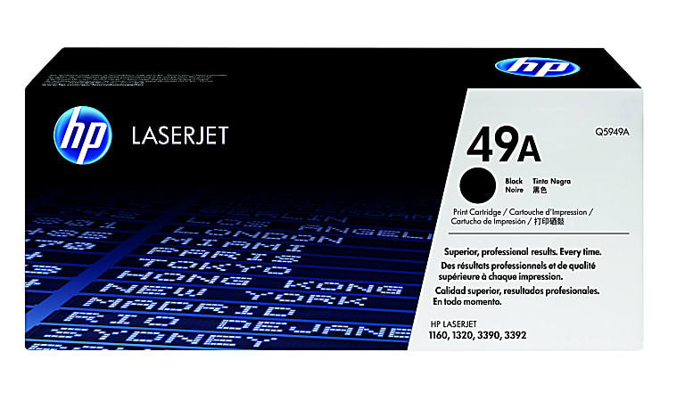 HP 49A Black Toner Cartridge, Q5949A