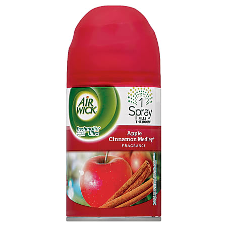  Air Wick Pure Freshmatic Refill Automatic Spray, Apple Cinnamon  Medley, 1ct, Air Freshener, Essential Oil, Odor Neutralization, Packaging  May Vary : Health & Household