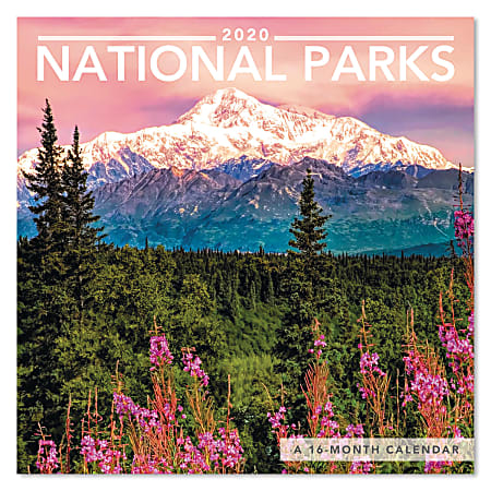 Mead® National Parks Mini Monthly Wall Calendar, 7" x 7", January to December 2020, ODMN99-28