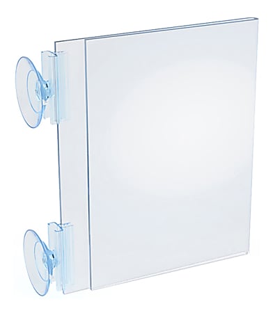 Azar Displays Vertical/Horizontal Sign Frames With Suction Cups, 5" x 7", Pack Of 10 Displays 