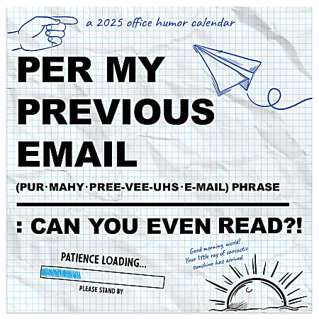 2025 TF Publishing Monthly Mini Wall Calendar, 7” x 7”, Per My Previous Email, January 2025 To December 2025