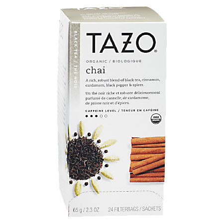 Tazo® Organic Chai Tea Bags, Box Of 24