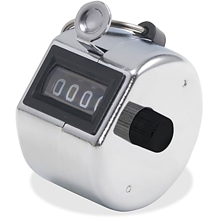 Metal Hand Tally Counter, 4 Digit Number Counters