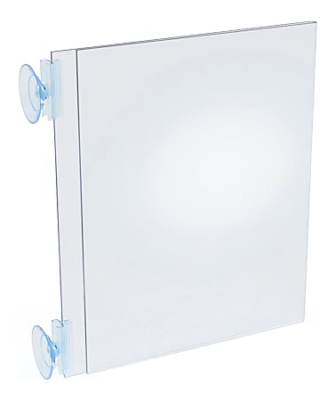 Azar Displays Vertical/Horizontal Sign Frames With Suction Cups, 8-1/2" x 11", Pack Of 10 Frames 