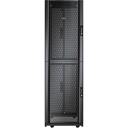 APC Electric Rack Cabinet - 42U Rack x 19" Rack- Floor Standing - Black - 2254.73 lb Dynamic/Rolling Weight Capacity - AR3200