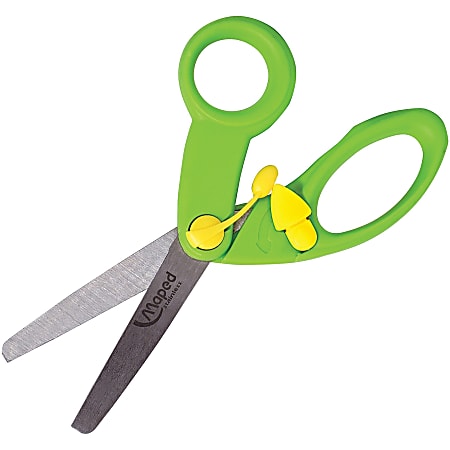 Helix 5" Educational Scissors - 5" Overall Length - Stainless Steel - Blunted Tip - Assorted - 10 / Pack