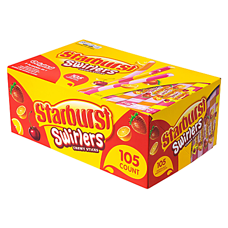 Starburst Swirlers Chewy Candy Sticks Original Pack Of 105 Sticks